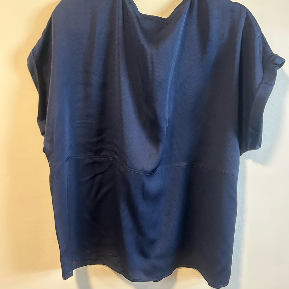 Elegant Navy Blue Women's Top